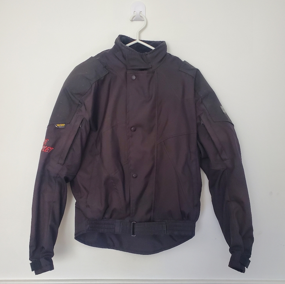 Joe Rocket motorcycle jacket ballistic series black foam inserts size Sm…